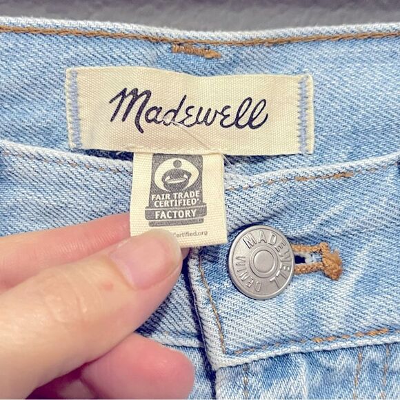 Madewell The Perfect Vintage Wide Leg Crop Jeans Size 25 in Fitzgerald Wash - Picture 10 of 14